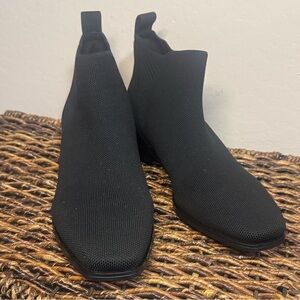 Elegant Black Knit Ankle Booties Vivaia black size 41